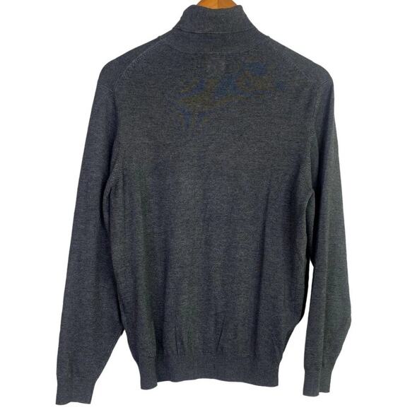 NWT Zara Men's Long Sleeve Turtle Neck Ribbed Trim Soft Sweater M Grey #4064 - Picture 16 of 16